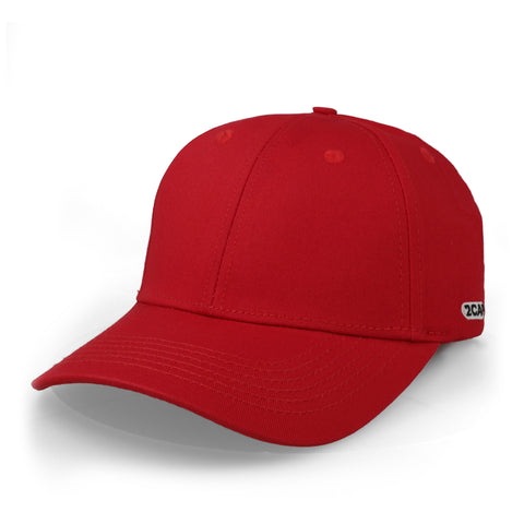 Gorra 2CAP Algodón Copa Baja Roja Unitalla