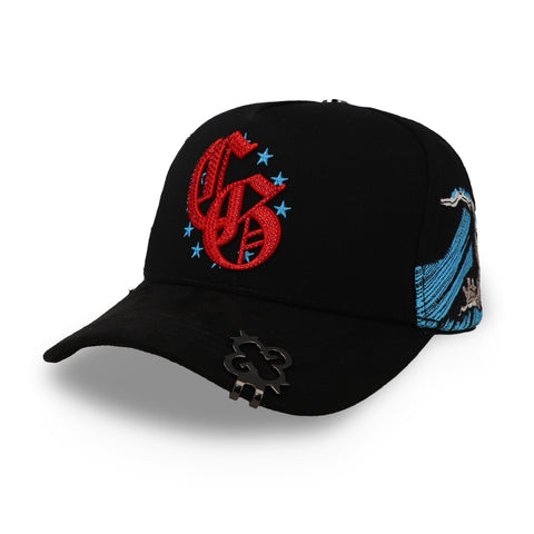 Gorra Clover Garments CLVR Ocean Negro Unitalla