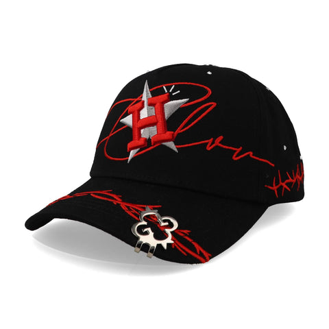 Gorra Clover Garments Houston Rojo/Negro Unitalla