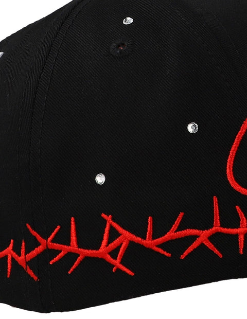 Gorra Clover Garments Houston Rojo/Negro Unitalla