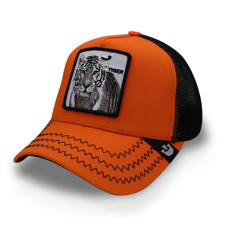 Gorra Goorin Bros The White Tiger Naranja Unitalla