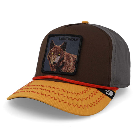 Gorra Goorin Bros Lone Wolf 100 Café Unitalla