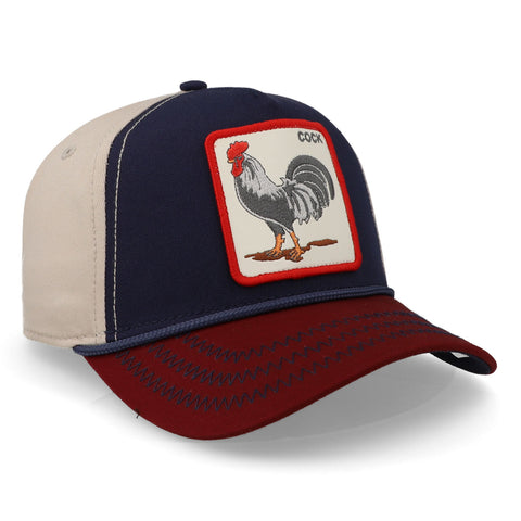 Gorra Goorin Bros All American Rooster 100 Marino Unitalla