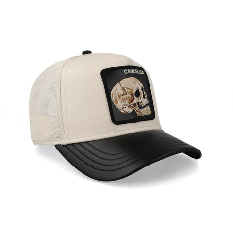 Gorra Goorin Bros Faux Leather Skull Unitalla