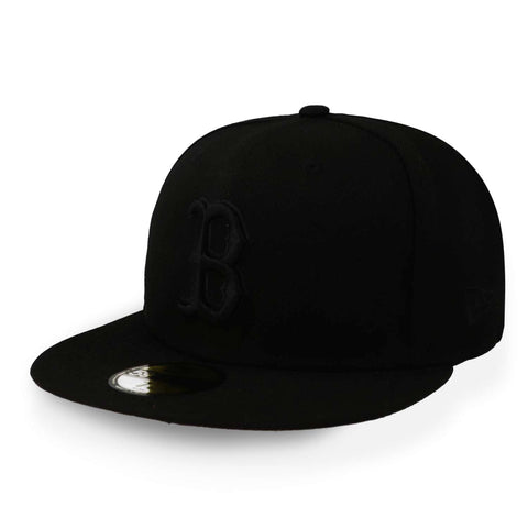 Gorra New Era 59Fifty MLB Red Sox Basic Negra Cerrada