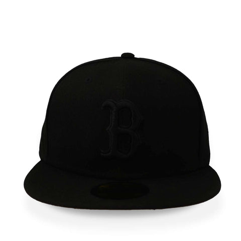 Gorra New Era 59Fifty MLB Red Sox Basic Negra Cerrada
