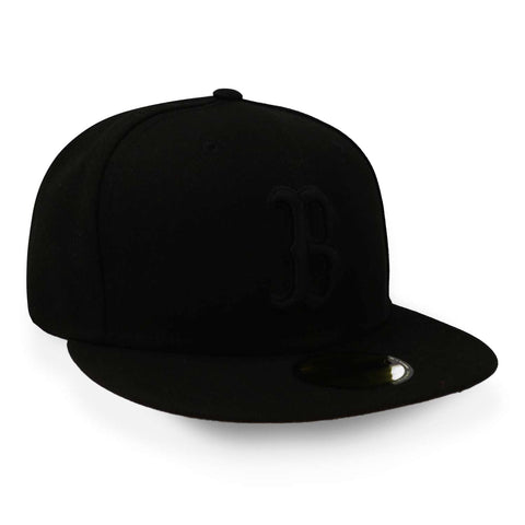 Gorra New Era 59Fifty MLB Red Sox Basic Negra Cerrada