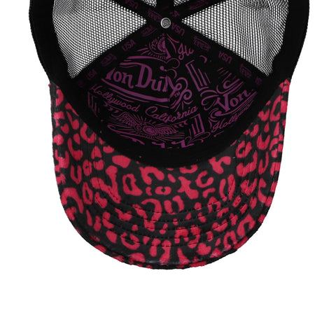 Gorra Von Dutch Vanimal Trucker Negro/Rosa Unitalla
