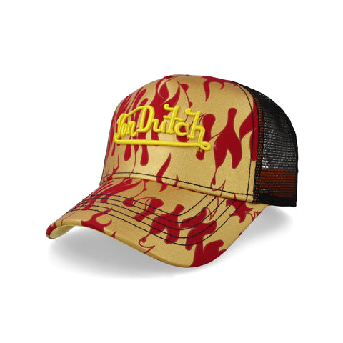 Gorra Von Dutch City Of Angels Trucker Rojo/Amarillo Unitalla