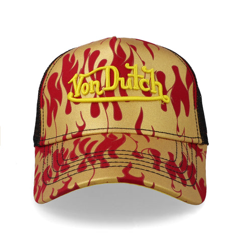Gorra Von Dutch City Of Angels Trucker Rojo/Amarillo Unitalla