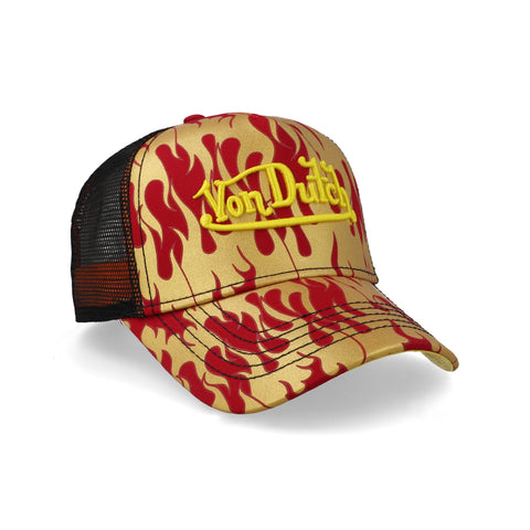 Gorra Von Dutch City Of Angels Trucker Rojo/Amarillo Unitalla