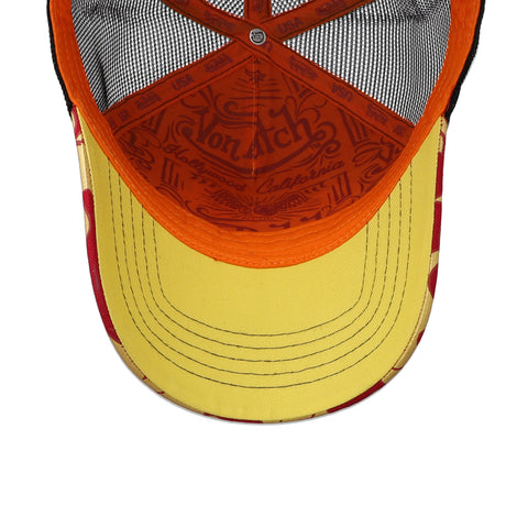 Gorra Von Dutch City Of Angels Trucker Rojo/Amarillo Unitalla