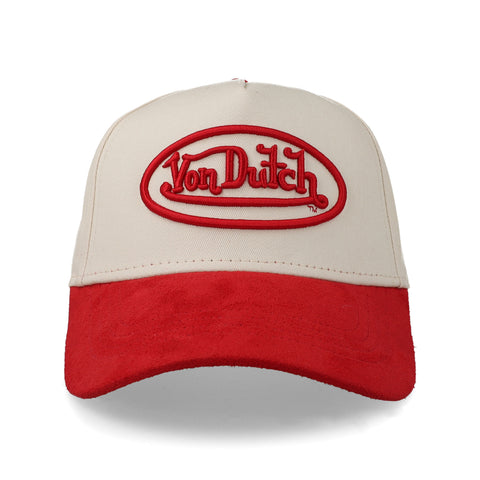 Gorra Von Dutch Red Suede Snapback Rojo Unitalla