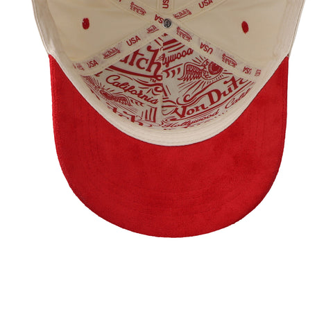 Gorra Von Dutch Red Suede Snapback Rojo Unitalla