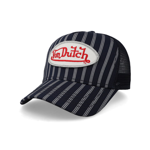 Gorra Von Dutch Stripe Trucker Azul Marino Unitalla