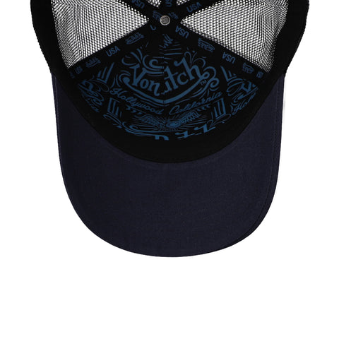 Gorra Von Dutch Navy Blue & White Trucker Marino Unitalla