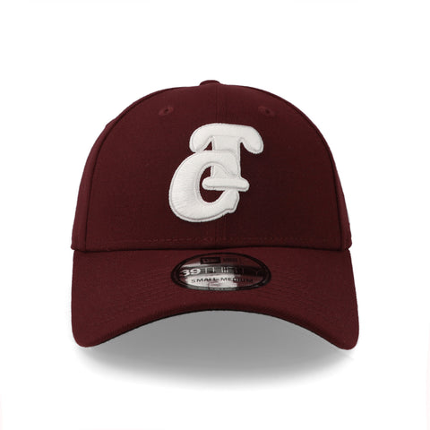 Gorra New Era 39Thirty LMB Tomateros Maroon GC 2021 Cerrada