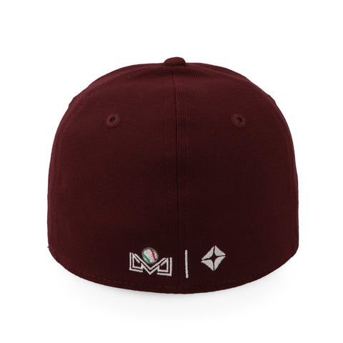 Gorra New Era 39Thirty LMB Tomateros Maroon GC 2021 Cerrada