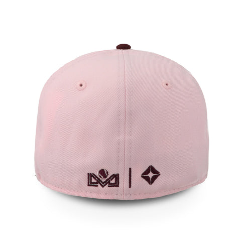 Gorra New Era 59Fifty LMB Tomateros BCA 22 LMP Rosa Cerrada
