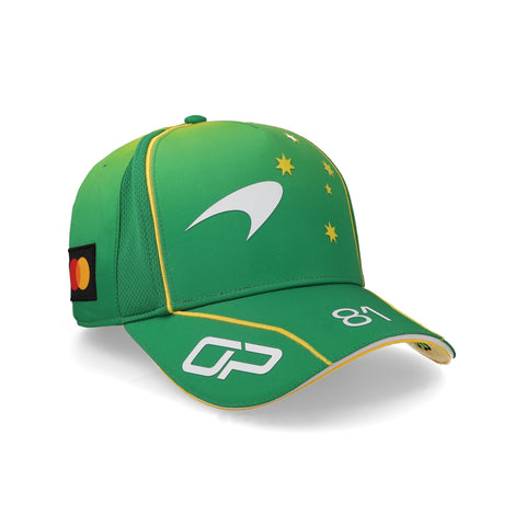 Gorra McLaren F1 Piastri Australia Verde Unitalla