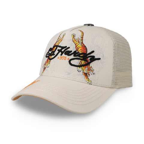 Gorra Ed Hardy Tiger Hueso Unitalla