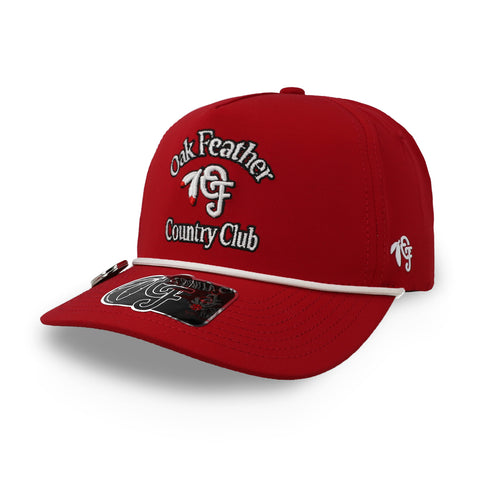 Gorra Oak Feather Country Club Roja Unitalla