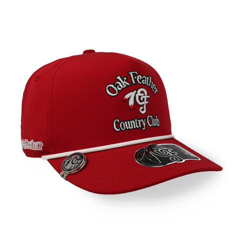 Gorra Oak Feather Country Club Roja Unitalla