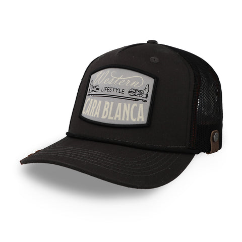 Gorra Cara Blanca Boots & West Trucker Gris Unitalla
