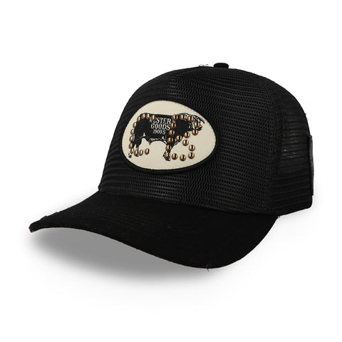 Gorra Cara Blanca Blackdraft Trucker Negra Unitalla