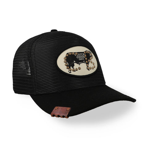Gorra Cara Blanca Blackdraft Trucker Negra Unitalla