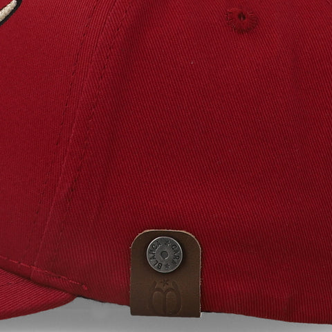 Gorra Cara Blanca Cattleman Horns Roja Unitalla