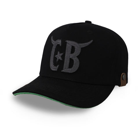 Gorra Cara Blanca Cattleman Horns Negra Unitalla