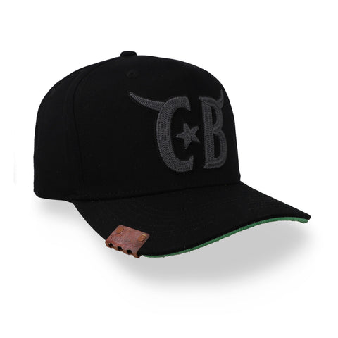 Gorra Cara Blanca Cattleman Horns Negra Unitalla