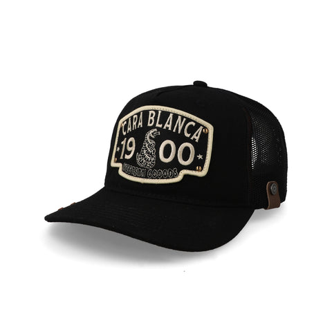 Gorra Cara Blanca Cattleman Wokman Negra Unitalla