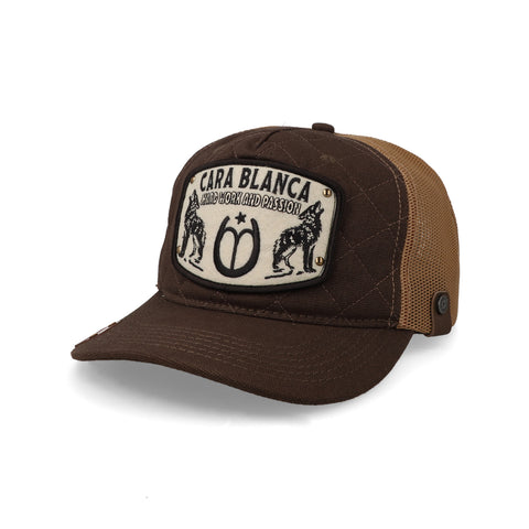 Gorra Cara Blanca Cattleman Bear Hardwork Unitalla