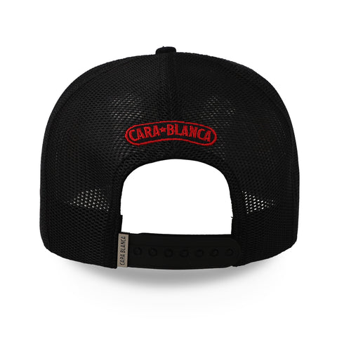 Gorra Cara Blanca Double Line Star Negra Unitalla