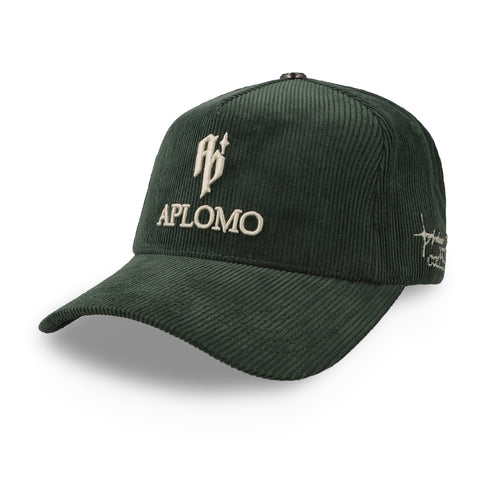 Gorra Aplomo Mini Corduroy Verde Oscuro Unitalla