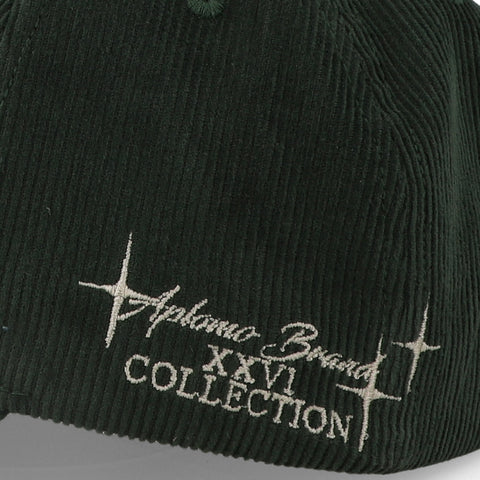 Gorra Aplomo Mini Corduroy Verde Oscuro Unitalla