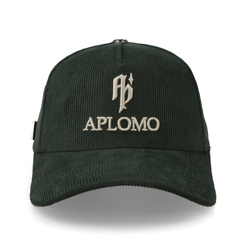 Gorra Aplomo Mini Corduroy Verde Oscuro Unitalla