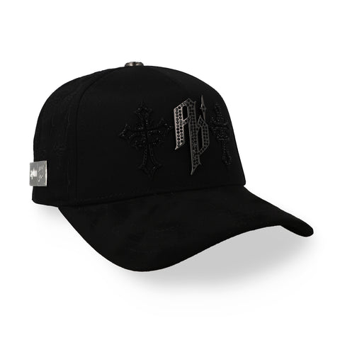 Gorra Aplomo Crosses Negra Unitalla