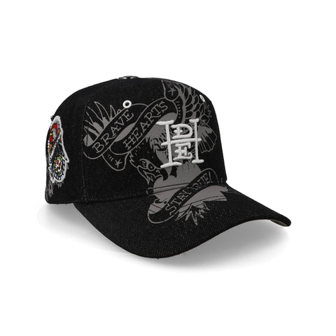 Gorra Ed Hardy Brave Hearts Stay True Negra Unitalla