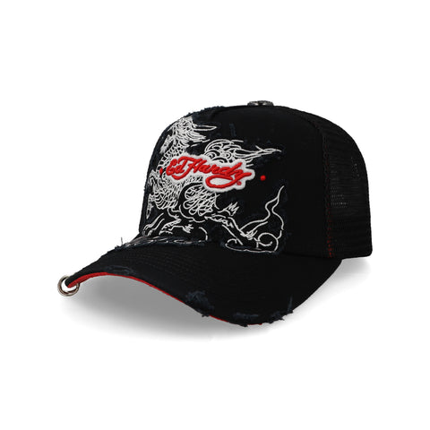Gorra Ed Hardy Dragon And Piercings Negra Unitalla