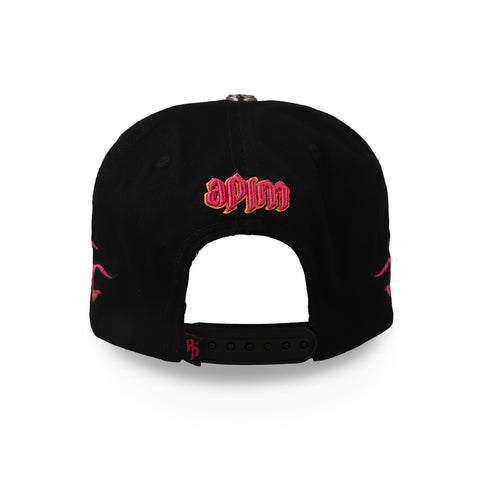 Gorra Aplomo Dream Team Flames Negra Unitalla