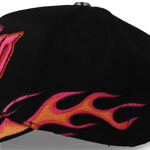 Gorra Aplomo Dream Team Flames Negra Unitalla