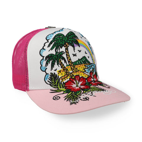 Gorra Ed Hardy Beach Rosa Unitalla