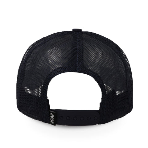 Gorra 2CAP Trucker Clásica 6 Panel Marino Unitalla