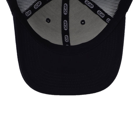 Gorra 2CAP Trucker Clásica 6 Panel Marino Unitalla