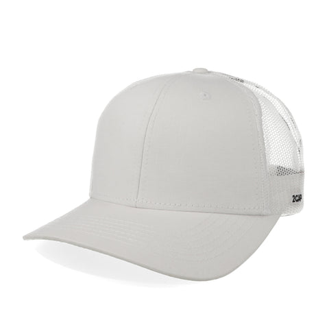 Gorra 2CAP Trucker Clásica 6 Panel Blanca Unitalla