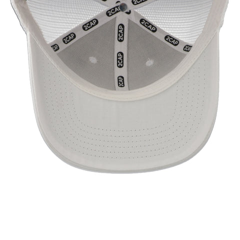 Gorra 2CAP Trucker Clásica 6 Panel Blanca Unitalla
