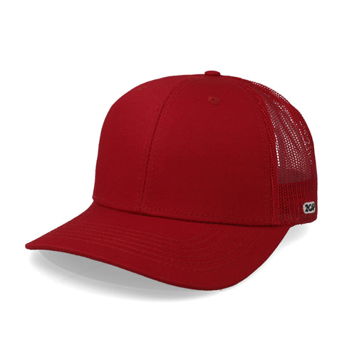 Gorra 2CAP Trucker Clásica 6 Panel Roja Unitalla